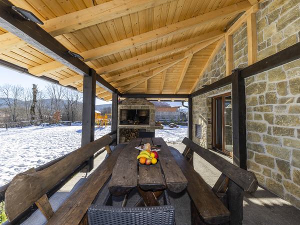 La terrazza coperta d'inverno