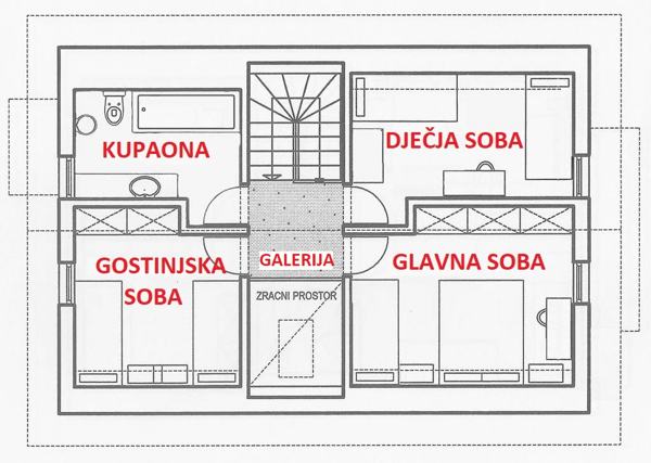 Planimetria del primo piano